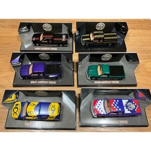 K-Line Great American Trucks Diecast Collection Set of 6 check pic missing tire